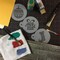 Modern Christmas Cookie Stencil Set | C954 by Designer Stencils | Cookie Decorating Tools | Baking Stencils for Royal Icing, Airbrush, Dusting Powder | Reusable Plastic Food Grade Stencil for Cookies | Easy to Use & Clean Cookie Stencil